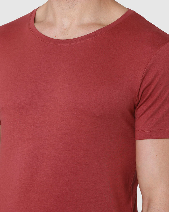 Red Crew Neck T-Shirt