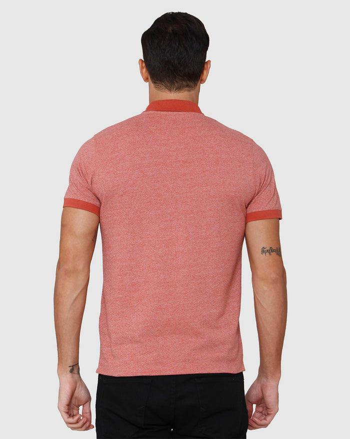 Red Polo Neck T-Shirt
