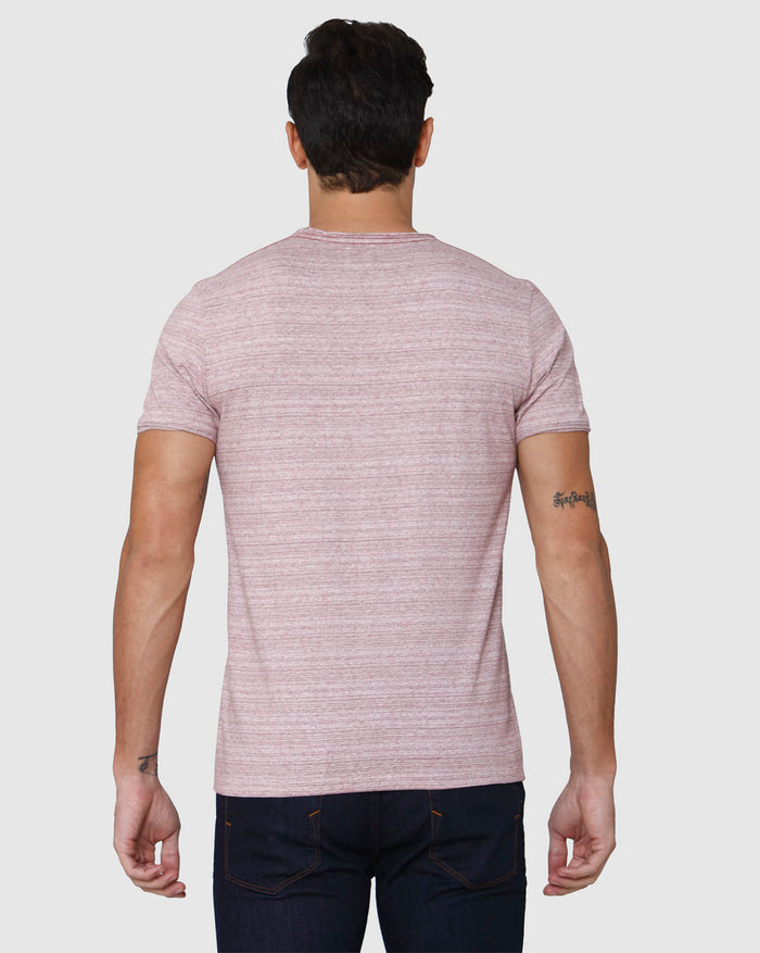 Red Striped Crew Neck T-Shirt