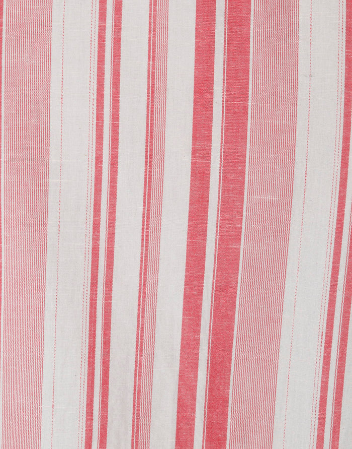 Red Striped Short Sleeves Shirt