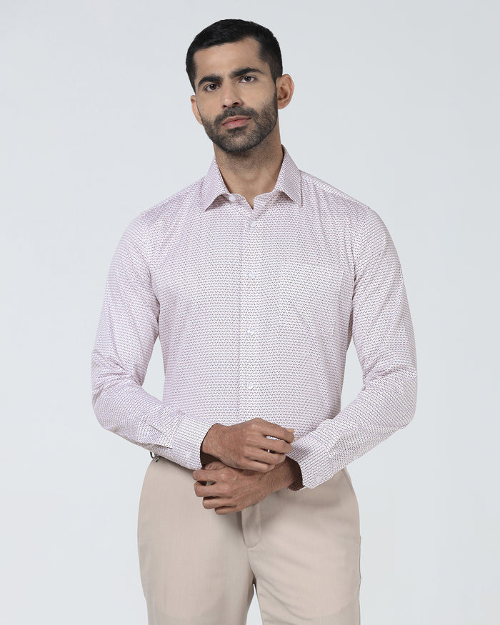 Red Unwrinkle Printed Shirt - Everest