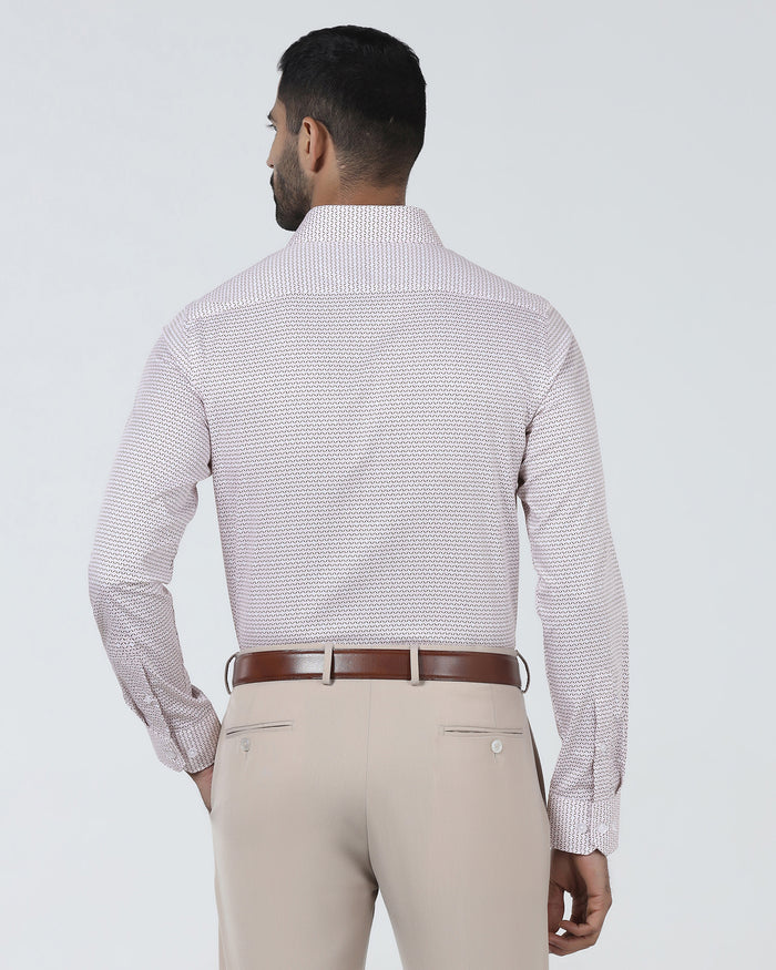 Red Unwrinkle Printed Shirt - Everest
