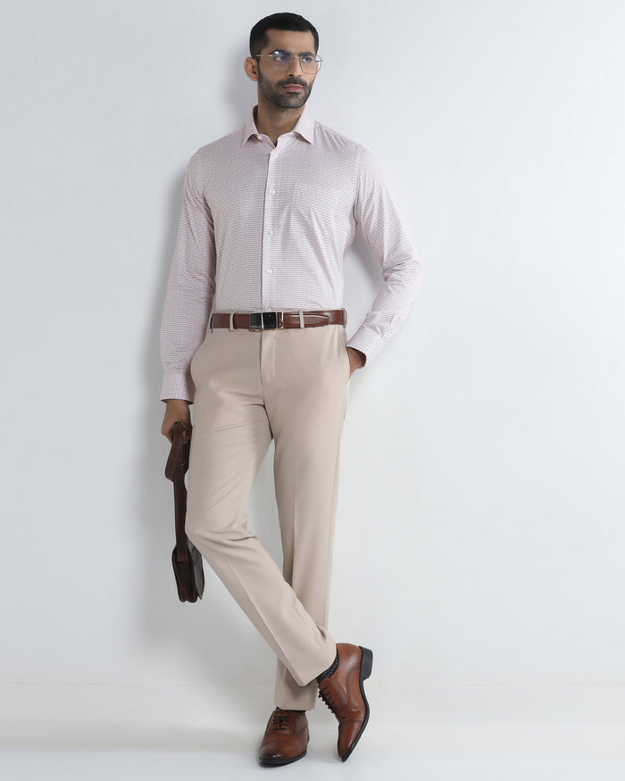 Red Unwrinkle Printed Shirt - Everest
