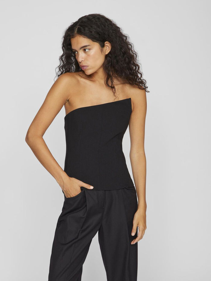 Rena Corsage Top (Black)