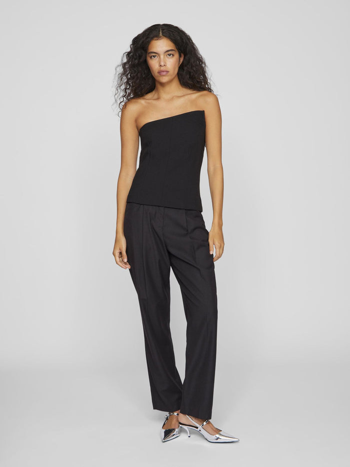 Rena Corsage Top (Black)