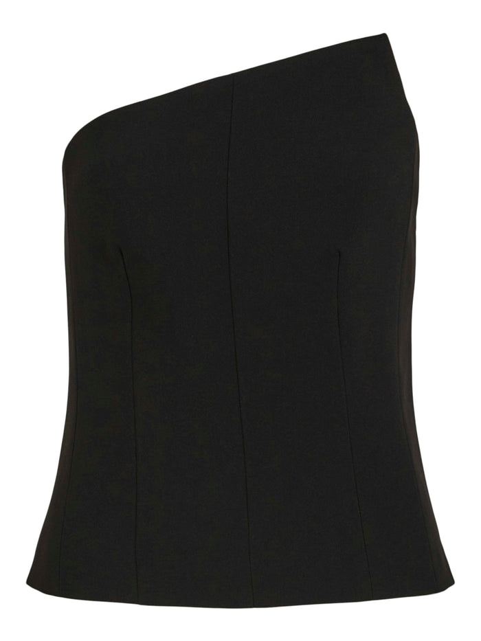 Rena Corsage Top (Black)