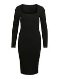 Ria Rib Dress (Black)