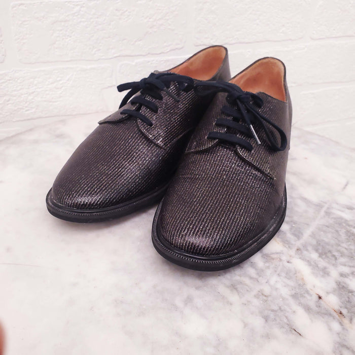 ROBERTO CLERGERIE METALLIC SPARKLE SPECTATORS - SIZE 36.5