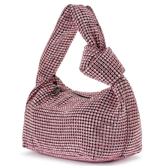 Romona Rhinestone Handbag (Pink)