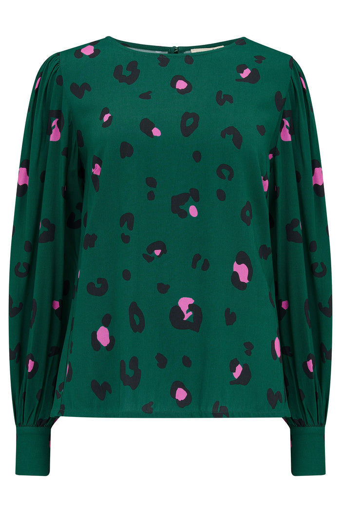 RONNIE PUFF SHOULDER TOP (GREEN)