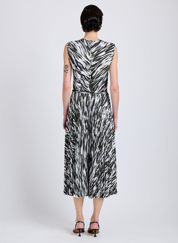Runa Skirt in Printed Soft Twill
