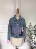 S - Denim Patch Jacket