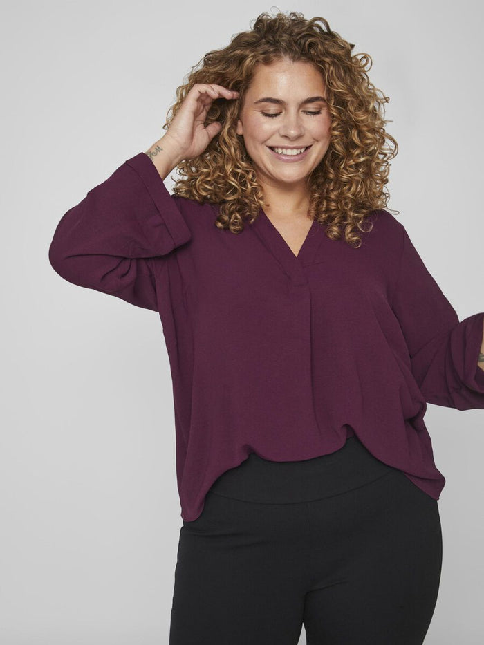 Sala V-Neck Top (Winter Bloom)