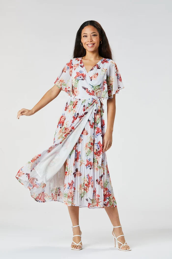 Salma Wrap Dress (Lilac)