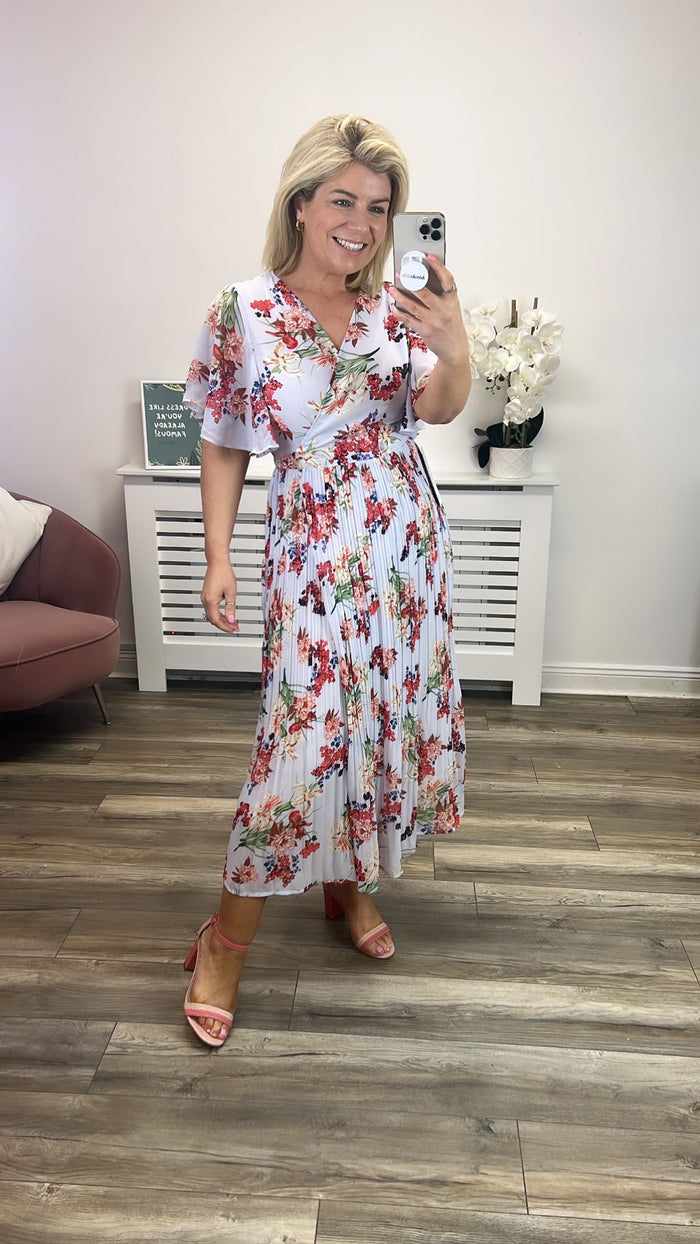 Salma Wrap Dress (Lilac)