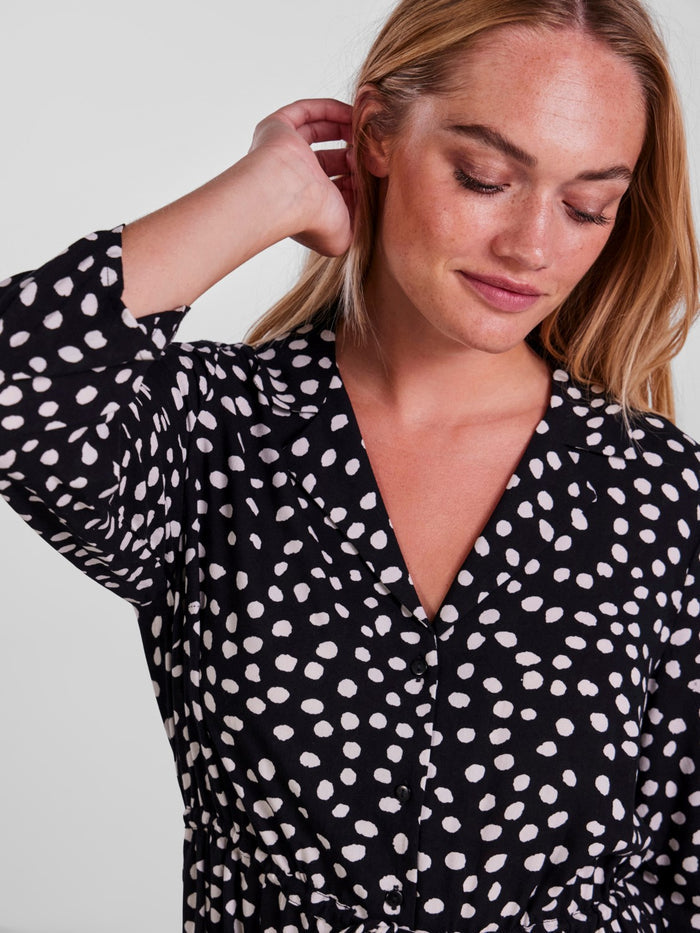 Sawyer Midi Dress (Bright White Dot)