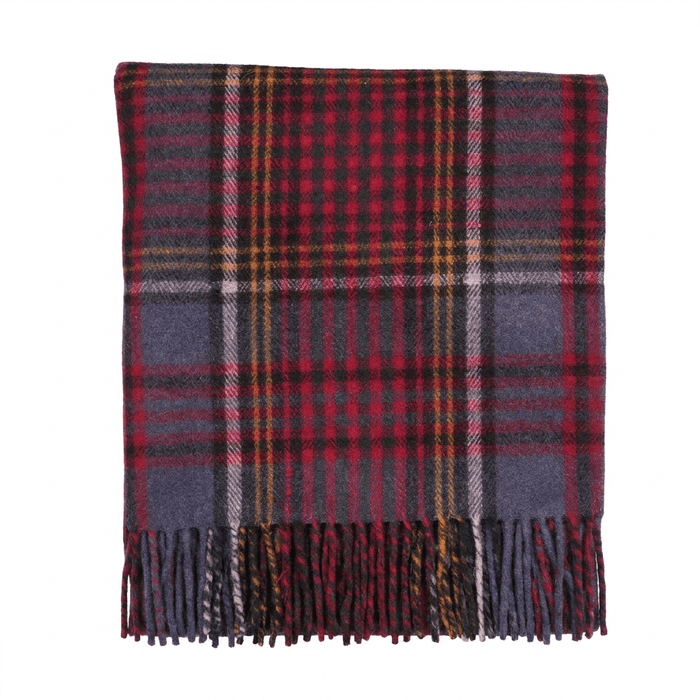 Scottish Highland Tartan Wool Blend Blanket Throw - ANDERSON - Heritage Of Scotland -