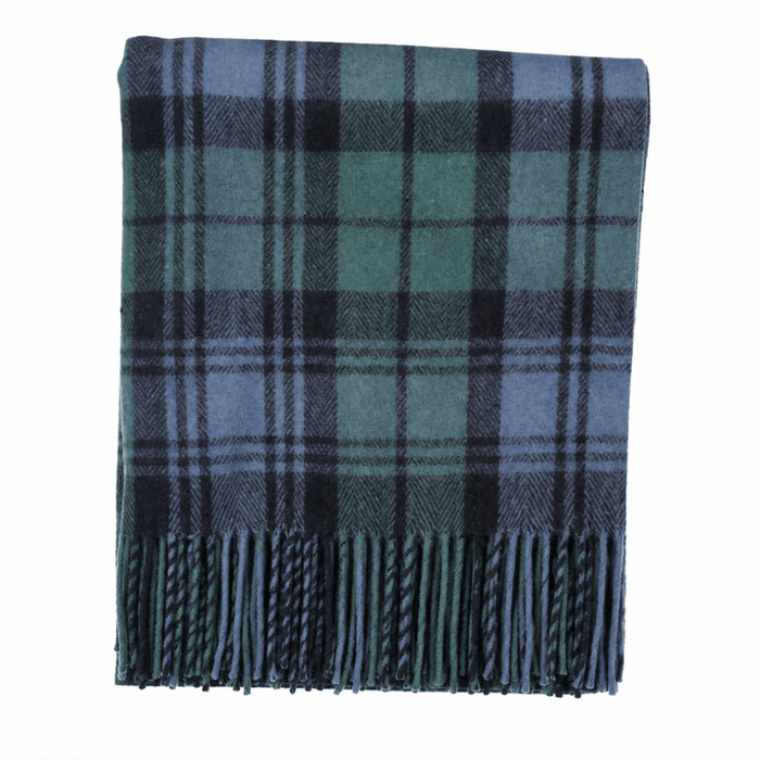 Scottish Highland Tartan Wool Blend Blanket Throw - CAMPBELL CLAN - Heritage Of Scotland -