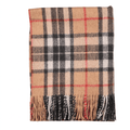 Scottish Highland Tartan Wool Blend Blanket Throw - THOMSON CAMEL - Heritage Of Scotland -