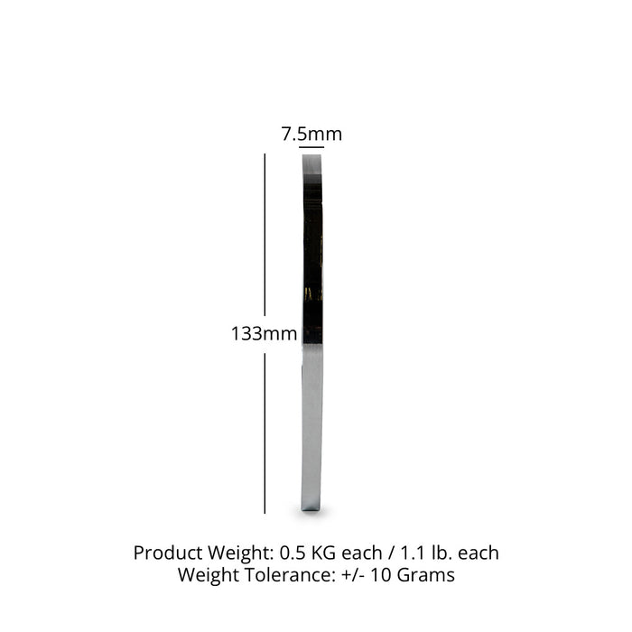 .5 KG Pair Calibrated Steel Plates
