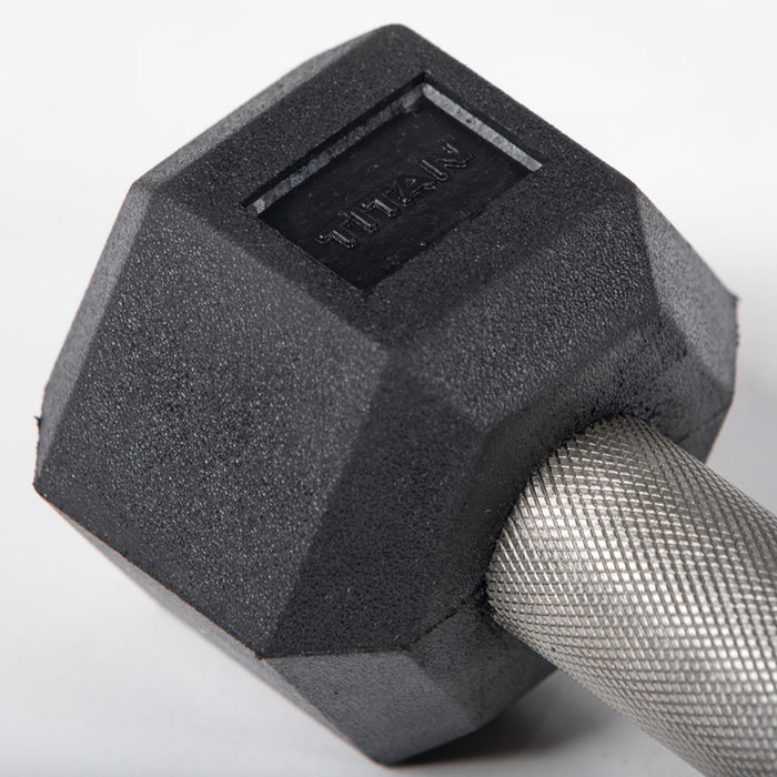 5 LB Straight Stainless Steel Hex Dumbbells