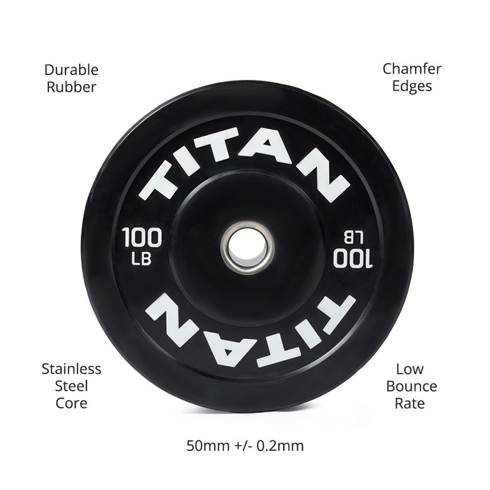 100 LB Single Economy Bumper Plate