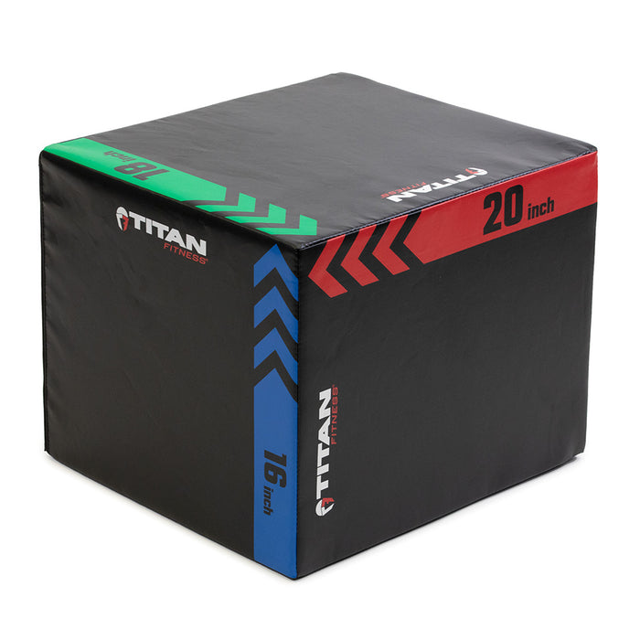 3-In-1 Heavy Foam Plyometric Box | 16 x 18 x 20in