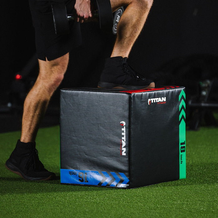 3-In-1 Heavy Foam Plyometric Box | 16 x 18 x 20in