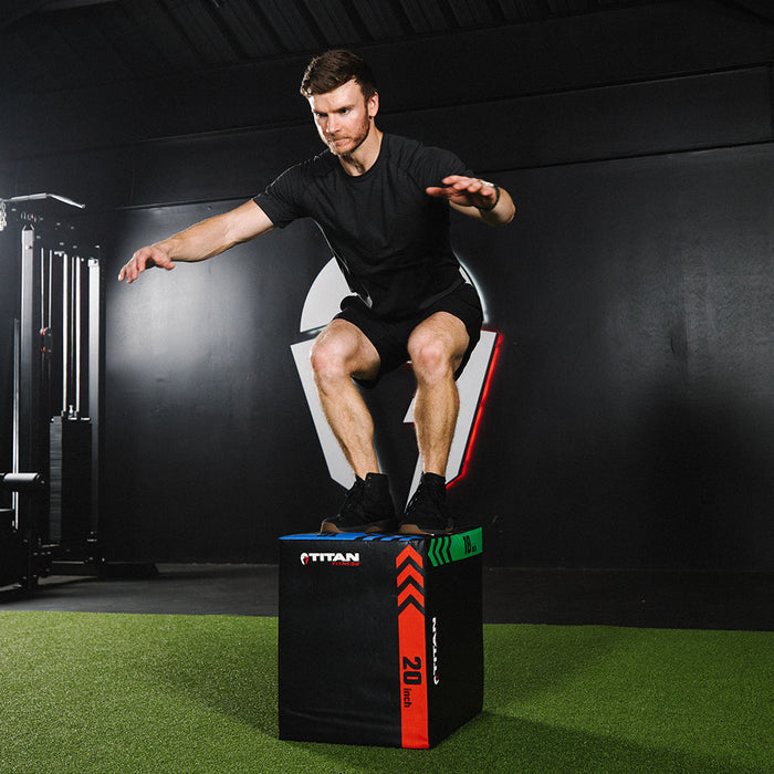 3-In-1 Heavy Foam Plyometric Box | 16 x 18 x 20in