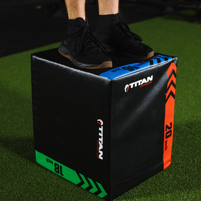3-In-1 Heavy Foam Plyometric Box | 16 x 18 x 20in