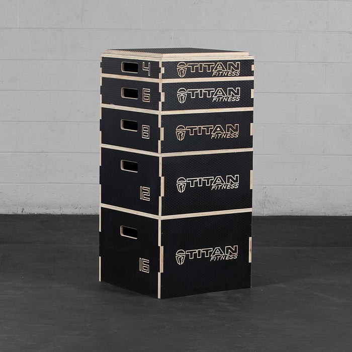 4" Stackable Wooden Plyo Box