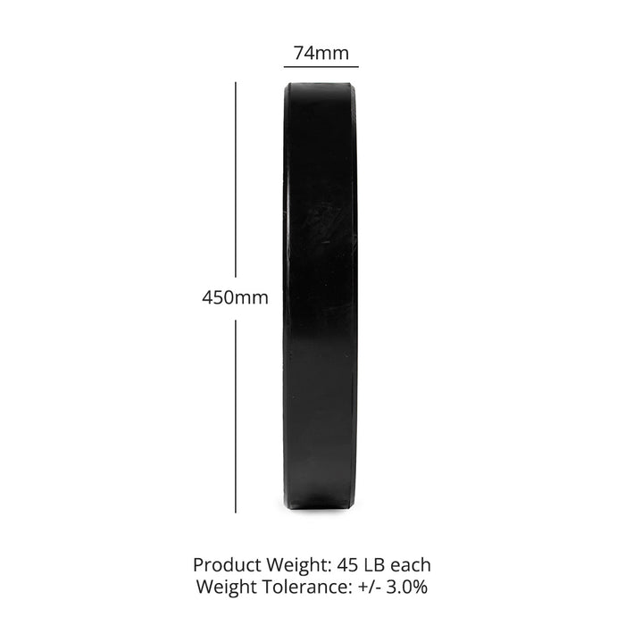 45 LB Single Economy Bumper Plate