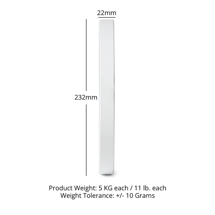 5 KG Single Calibrated Steel Plate