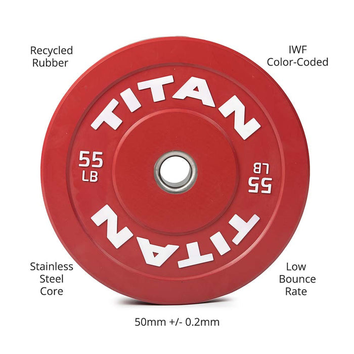 55 LB Single Economy Color Bumper Plate