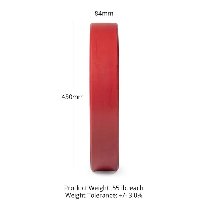 55 LB Single Economy Color Bumper Plate