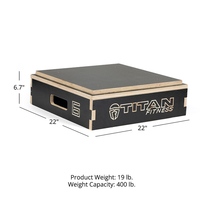 6" Stackable Wooden Plyo Box