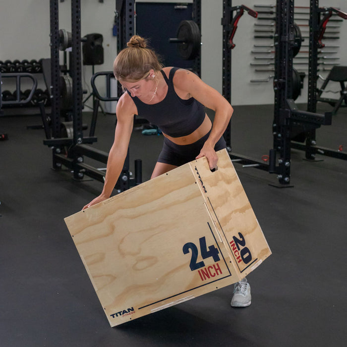 3-in-1 Wooden Plyo Box | Large (20 x 24 x 30in)