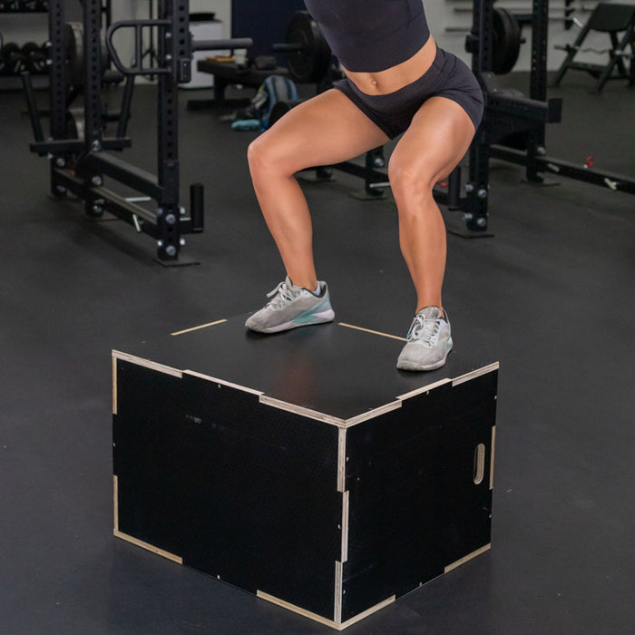 3-in-1 Wooden Plyo Box | Large (20 x 24 x 30in)
