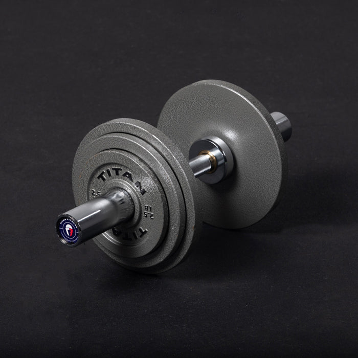 Loadable 20" Olympic Dumbbell Handles - Pair