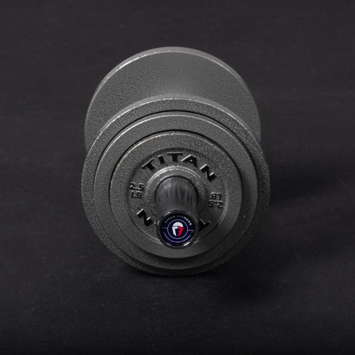 Loadable 20" Olympic Dumbbell Handles - Pair