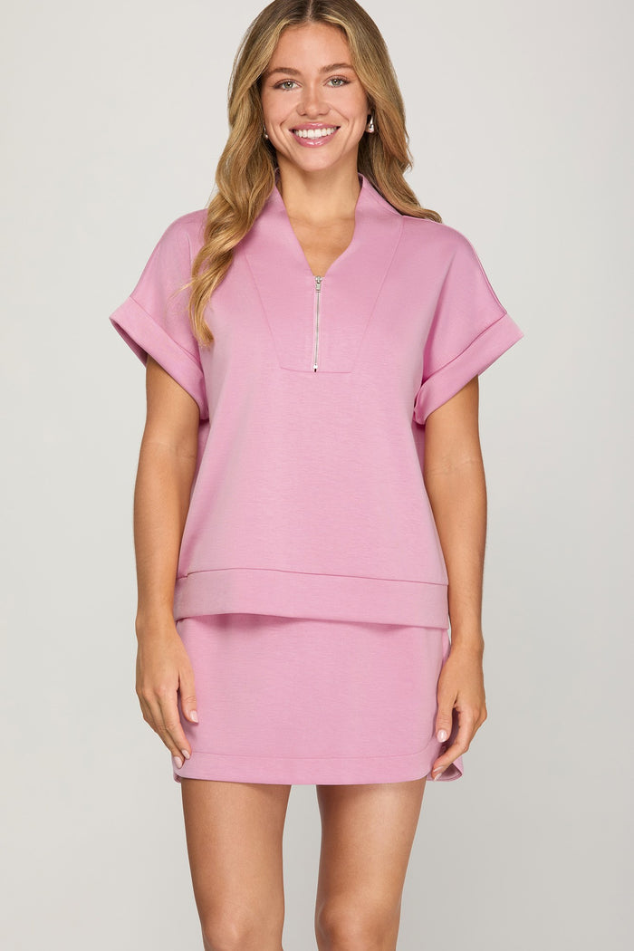 Scuba Half-Zip & Skort Set