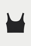 SCULPTING STRETCH EMBLEM SPORTS BRA - BLACK
