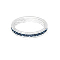 September (Sapphire) White Gold Ring | Size 8