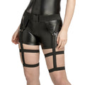 Sexy cop utility belt in black with leg straps