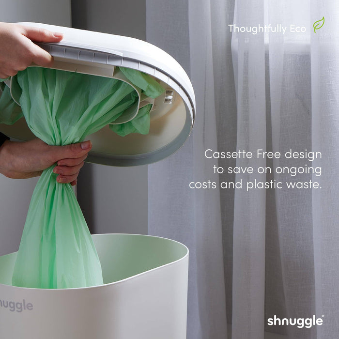 Shnuggle Eco-Touch Diaper Pail + 30 Better Bag Liners