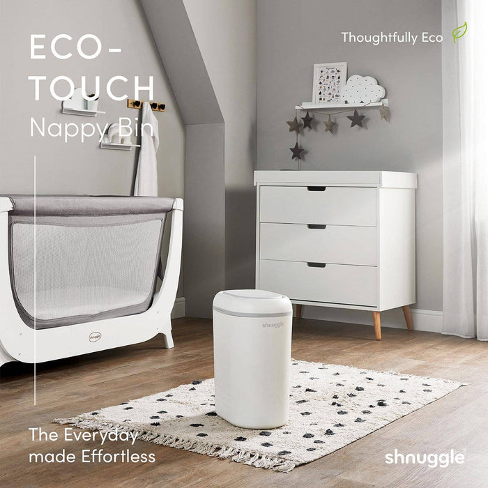 Shnuggle Eco-Touch Diaper Pail + 30 Better Bag Liners