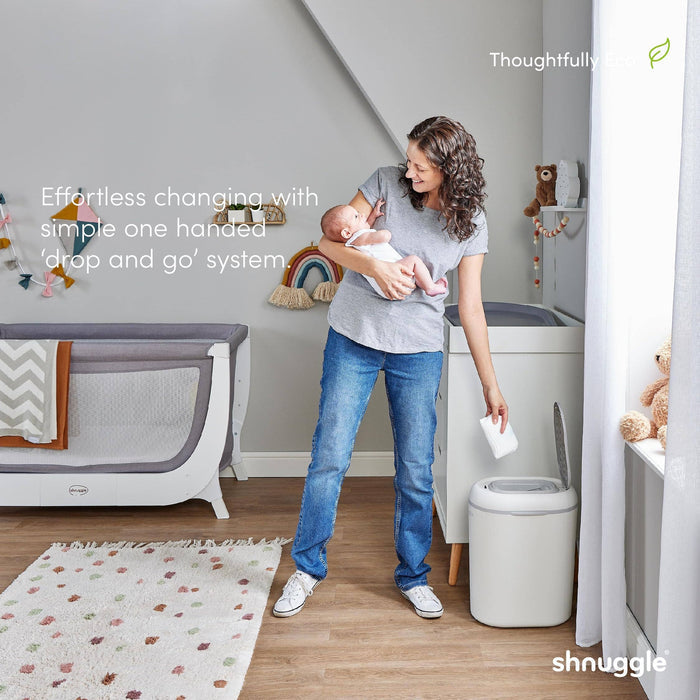 Shnuggle Eco-Touch Diaper Pail + 30 Better Bag Liners