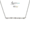 Signature 925 Collection Marquise And Round Pendant Necklace