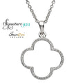 Signature 925 Collection Quatrefoil Pendant Necklace