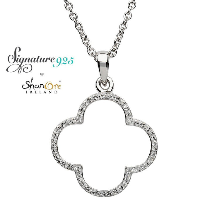 Signature 925 Collection Quatrefoil Pendant Necklace